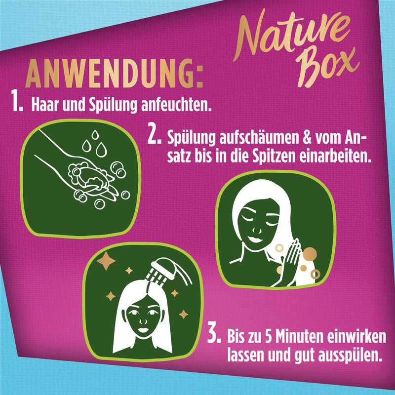 Nature Box Spülung Reparatur (80 g), fester Conditioner mit Avocado-Öl