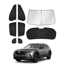 Canvcle Sunshades for Mazda CX-50 2023-2025 CX50 Accessories Windshield Sun Shade Side Rear Window Shade Cover Sun Visor Shield Privacy Protection for Camping Keep Vehicle Cool Black 8PCS