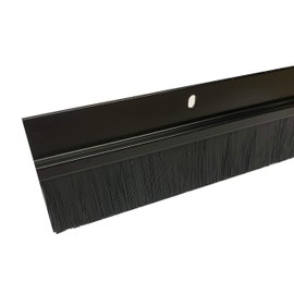 7 FT Black Brush Sweep for Gaps up to 1 1/2" Made in USA by Randall Manufacturing BS-220-BLK (7 FT (72") Long)