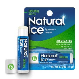 Mentholatum Natural Ice Lip Balm Original SPF 15 1 Each (Pack of 12)