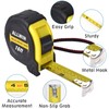 16ft Tape Measure with Fractions, 3/4" Wide Metal Blade, Compact