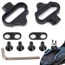 2 Piece Bicycle Cleats Set SPD Cleats for Cycling Shoes SPD SL Cleats Bike Bicycle Shoe Plate Set Pedal Plates Bicycle Accessories Set Mountain Bike Cleats for Mountain Bike & Indoor Cycling