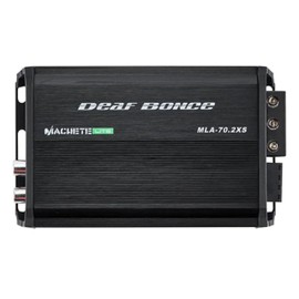 Machete MLA-70.2XS | Ultra-Compact 2-Channel Car Amplifier — 2 x 70W RMS @ 4 Ohm | 138x83x35mm | High-Efficiency Mini Amp for Tight Spaces