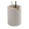 JNXQWE E39 Mogul Base Heavy Duty Keyless Glazed Porcelain Socket,Incandescent