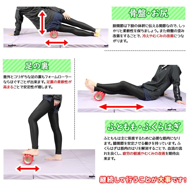 KaRaDaStyle Foam Roller, Trigger Point, Yoga, Myofascial Release, Myofascial Roller,