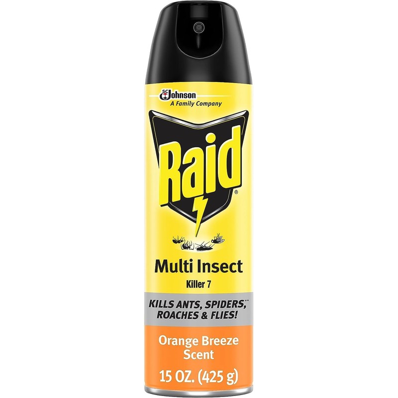 Raid Multi Insect Killer, Orange Breeze 15 Ounce (Pack of