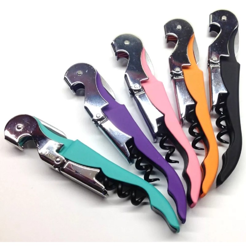 TIPSY Wine Accessories Soft Velvet Touch Waiters Double Hinge Corkscrew