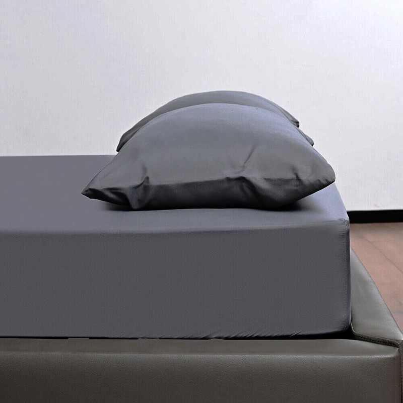 KHIM 100% Cotton 40CM/16inch Extra Deep Fitted Sheet Single, Double,