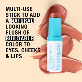 Neutrogena Neutrogena Hydro Boost Hydrating Multi-Use Makeup Stick with Hyaluronic Acid, Gentle Multi-Use Colored Makeup Balm to Brighten Lips, Cheeks & Eyes, Non-Comedogenic, Soft Pink, 0.26 oz