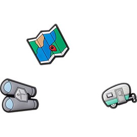 Crocs Jibbitz - Paquete de 3 dijes para zapatos, lookout, Talla unica