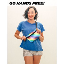 FYDELITY Fanny Pack Women Men Cute Crossbody Sling Belt Bag Waist Packs RAINBOW PRIDE COLORS, 83358, One Size