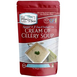 Mom's Place Gluten-Free & Dairy Free Cream of Celery Soup Mix, Equal to 2 Cans of Condensed Soup, Vegan, Nut Free & Soy Free, 2.4 oz