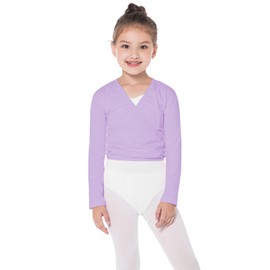 Bezioner Maglioncino da Balletto Cotone Giacca Danza per Bambini e Donne (M(110-130cm), Viola)