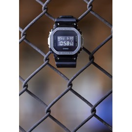 Casio GM-5600 Series Metal Covered Wristwatch, all black, Shock Resistant Watch