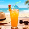 400pcs Colorful Drink Umbrellas with Bendy Straws - 9.5 Inch