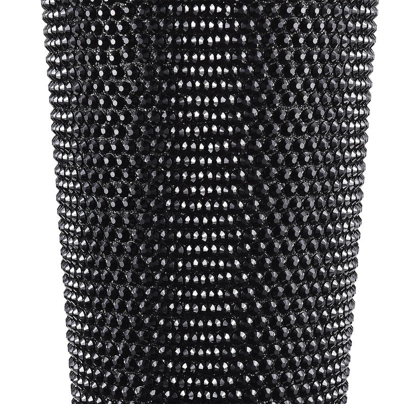 500ml Water Bottle Stainless Steel Rhinestone Decoration Vacuum Water Cup
