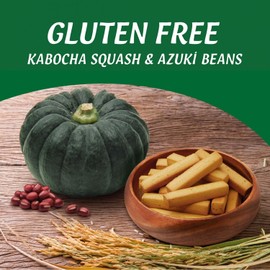 Gluten Free Vegan Biscotti Cookies – Kabocha Pumpkin & Azuki Bean Almond Snacks Made in Japan | Takachiho Muratabi 5 oz (1 Pack)
