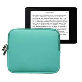kwmobile Protective Case for eReaders Neoprene Case Cover Case Mint Green 17.5 x 14.7 cm Inner Dimensions