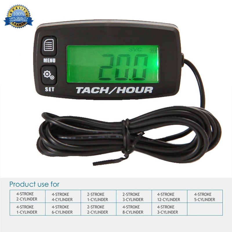 Digital Tachometer, Digital Backlight Hour Meter, Tachometer, Forklift Truck for