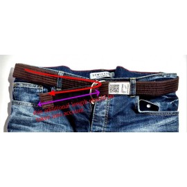 GiStoreRocks Jiu Jitsu Black Belt for Everyday BJJ Jeans Belt S M L Size - S