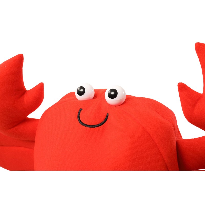 Party City Kaburimon Variety Goods Crab Headpiece Unisex Red