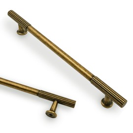 Asidrama 10 Pack Antique Brass Cabinet Hardware - 7.5 Inch(192mm) Kitchen Cabinet Handles for Cupboard Drawer Pulls
