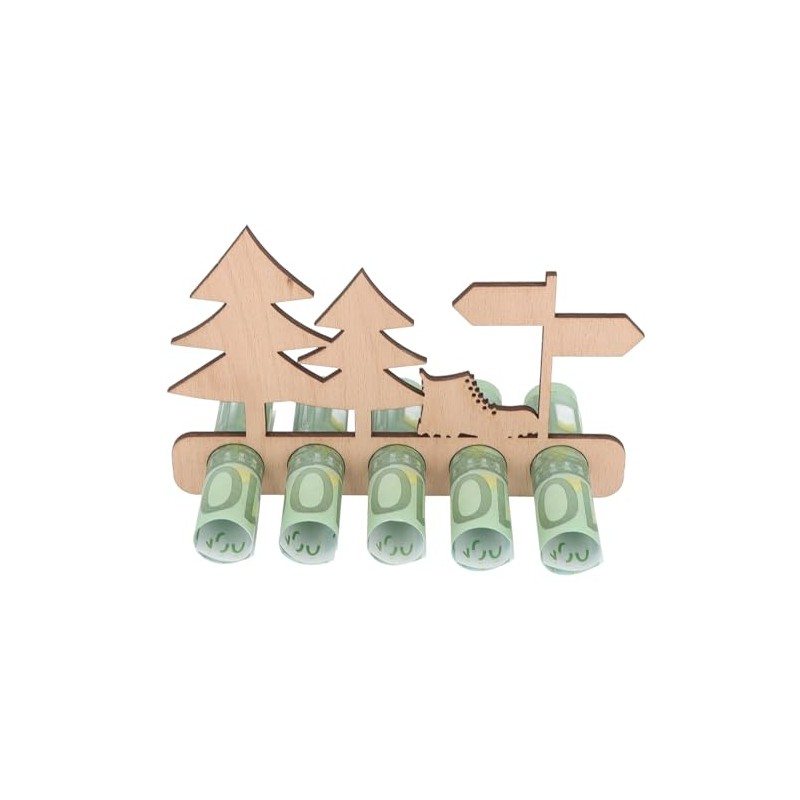 Spruchreif Wooden Stand Money Gift Hiking - Creative Gift Idea