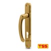 TSS Polished Brass UPVC Door Handle Pair Set, Sprung, 92mm