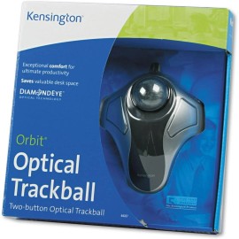 Kensington 64327 Orbit Optical Trackball Mouse USB 2.0 - Black/Silver New