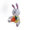 59.8in Inflatable Happy Easter Bunny Decoration Inflatable Rabbit Sitting Holding