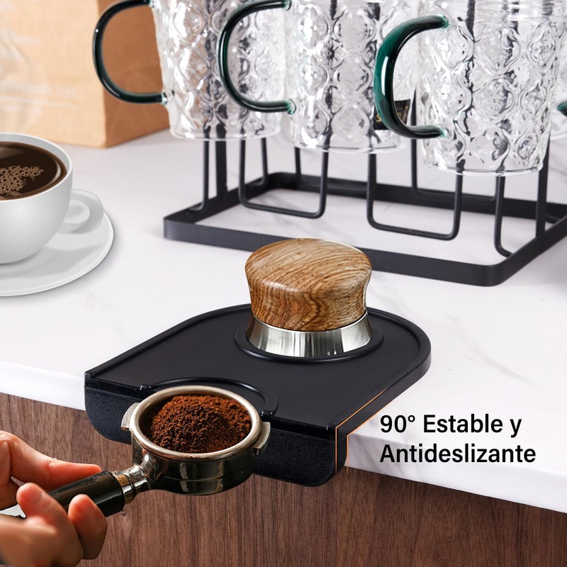 Café Tamper Holder Estera del Cojín, OUDAR Tapete para Cafetera,