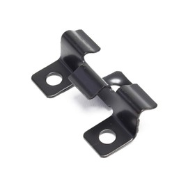 Wiltec 50 x Stainless Steel Clips 6 mm Decking Mounting for 8 mm Side Groove, Stainless Steel Mounting Bracket, Black