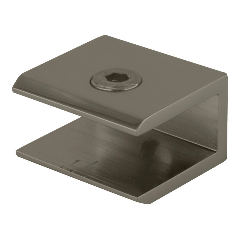 CRL FA10PN Polished Nickel Square Interior Shower Shelf Clamp