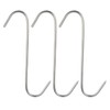 Tinsow 2pcs Stainless Steel Double Hooks 3pcs S Hooks for