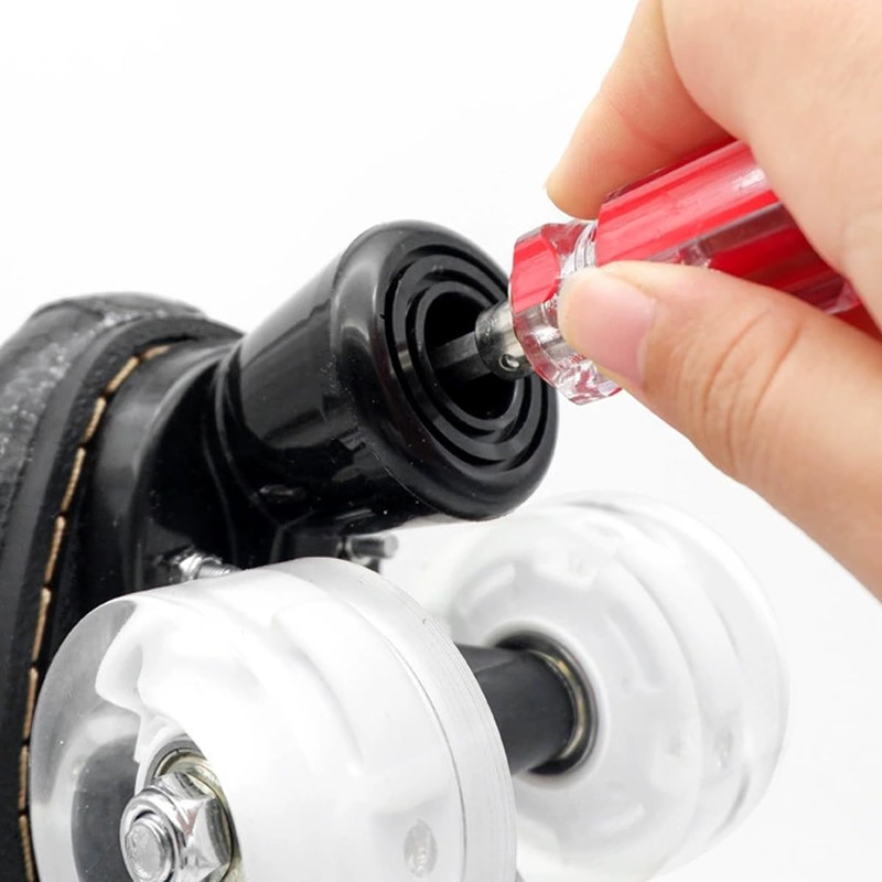 Ieron 2 Pack Rubber Roller Skates With Screws Brake Pads