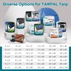 TARPAL 10x14 Feet White Tarp Waterproof Lightweight tarps Multipurpose Protective