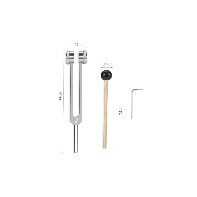 128 Hz Weighted Tuning Fork Medical-Grade Tuning Forks for Healing-Professional