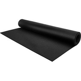 Flooring Inc 1/4" Tough Rubber Flooring Roll | Flexible Recycled Rubber Gym Floor Mats for Home Gym | Heavy Duty Rubber Mat for Home Gyms, Sheds, Horse Stall Mat or Trailer | 4’x10’ | Black