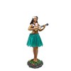 KC Hawaii Leilani Dashboard Hula Doll Playing Ukulele Green 7
