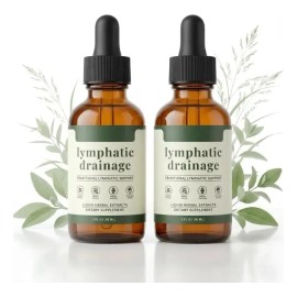 2pcs Gotas Líquida Drenaje Linfático Liposomal 4oz Sin Sabor