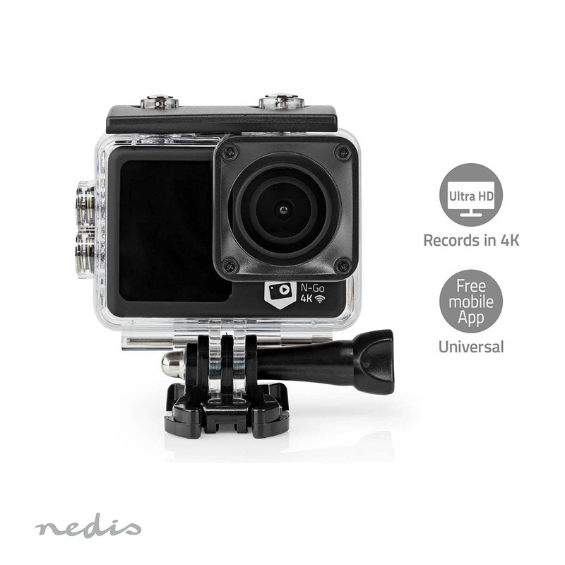 Nedis Action Cam | 4K@30fps | 16 MPixels | Waterproof