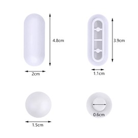 Toilet Seat Bumper, 12 Pieces Toilet Cot Bumpers, Replacement Rubbers Plastic Bumpers for Toilet Seats, Universal Toilet Seat Bumpers, White
