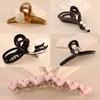 Rannyrena Elegant Large Crystal Pearl Butterfly Claw Clip for Women