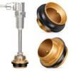 Zonon 3 Pcs Flush Valve Parts Closet Spud Brass Plumbing