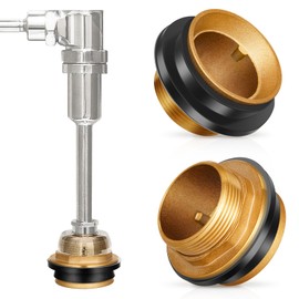 Zonon 3 Pcs Flush Valve Parts Closet Spud Brass Plumbing Fitting (1-1/2 Inch)