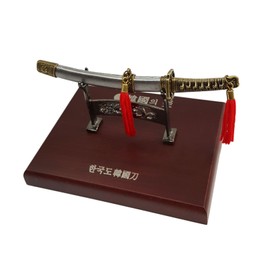 KS Craft Hangukdo Korean Sword Horizontal Type Decorative Collectibles Statue Multi