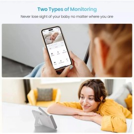 ieGeek Baby Monitor,2 Cameras Split-Screen Video Baby Monitor 1080P 4.3" Screen