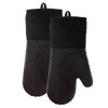 POPULAR BATH 2 Pieces Silicone Twirl Style Oven MITT Set,
