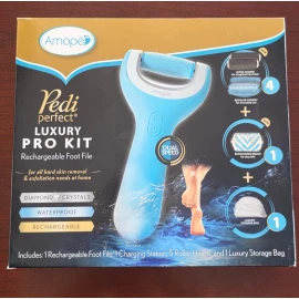 Amope New Factory Sealed Amope Pedi Perfect Luxury Pro Kit Rechargeable Foot File