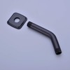 TRUSTMI 6-Inch Shower Arm with Flange, Solid Stainless Steel, Wall
